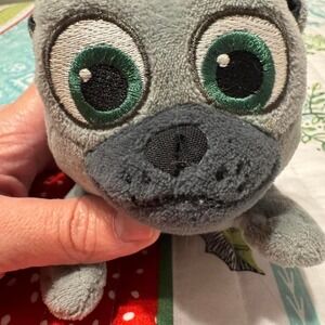 Disney Puppy Pals Plush Dog Stuffed Animal Green Eyes Blue Collar Small